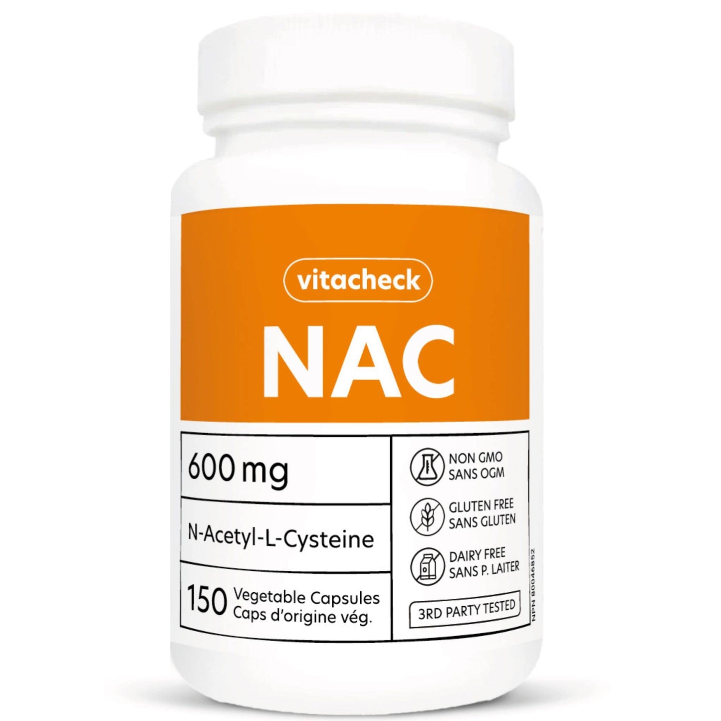 150 Vegetable Capsules | Vitacheck NAC