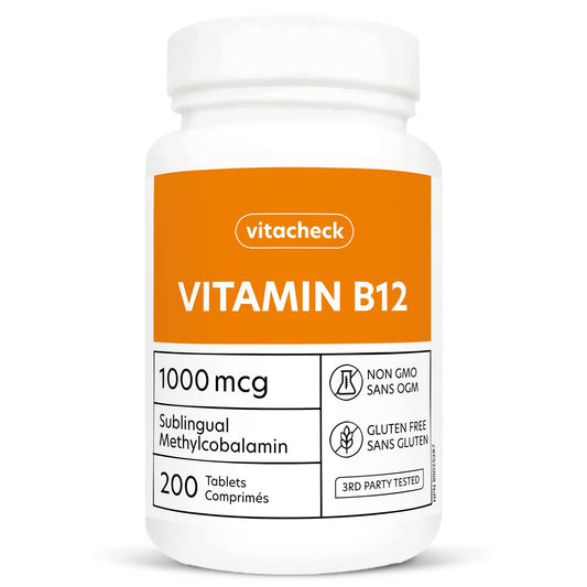 200 Sublingual Tablets | Vitacheck Vitamin B12 Methylcobalamin