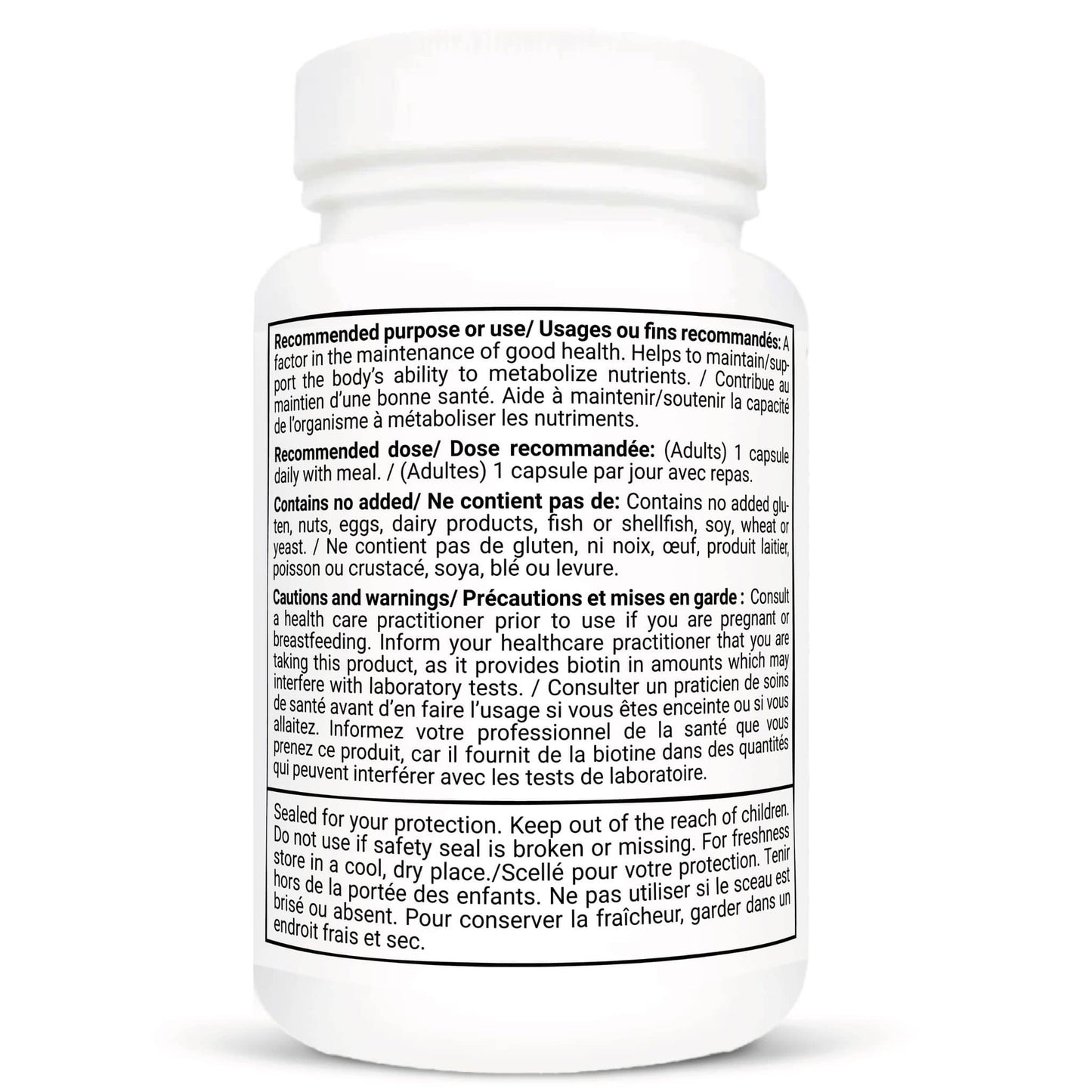 90 Vegetable Capsules | Vitacheck Biotin