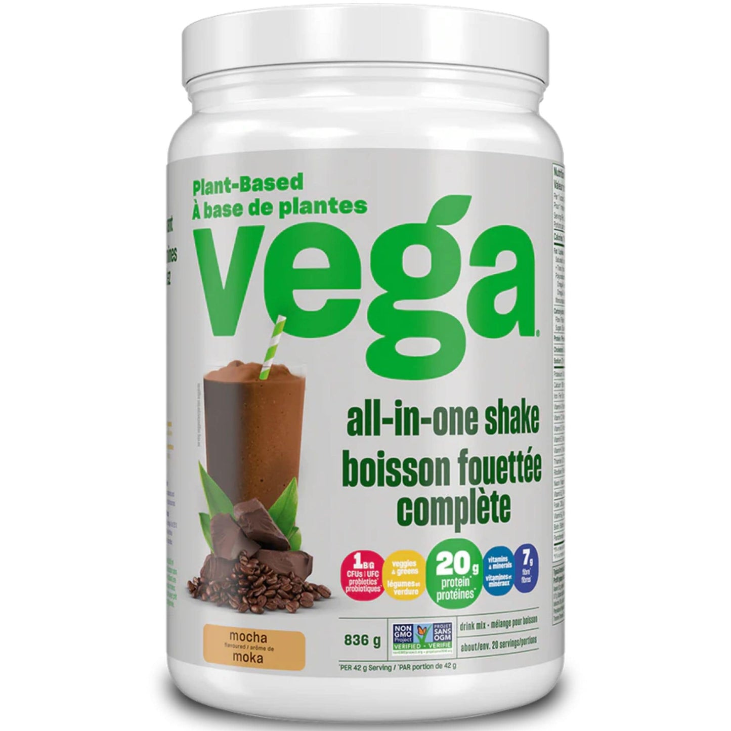 Mocha Flavour 836g | Vega All-In-One-Shake // mocha flavour