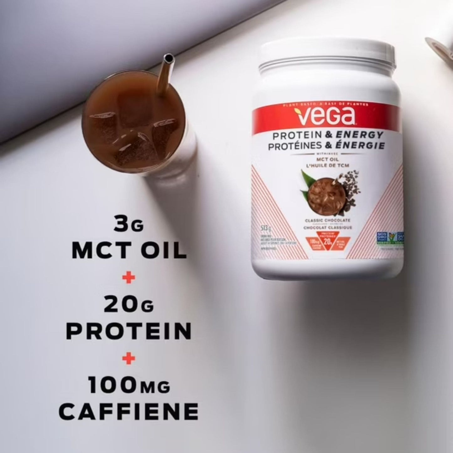 Vanilla Bean 513g | Vega Protein and Energy with MCT Oil // Benefits