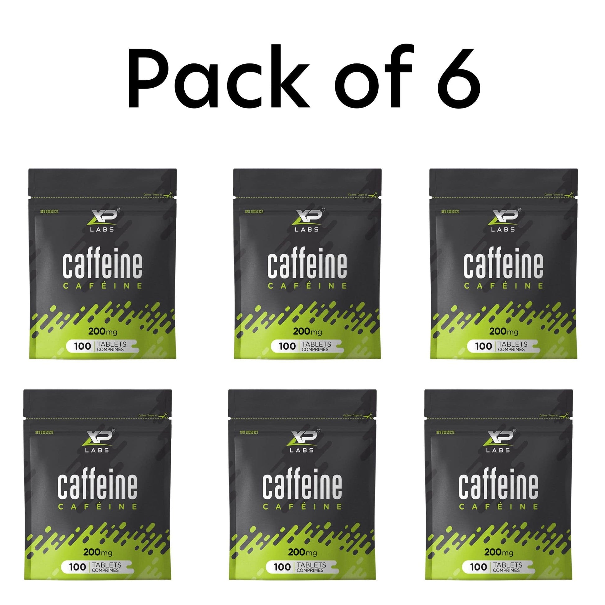 Pack of 6 | XP Labs Caffeine