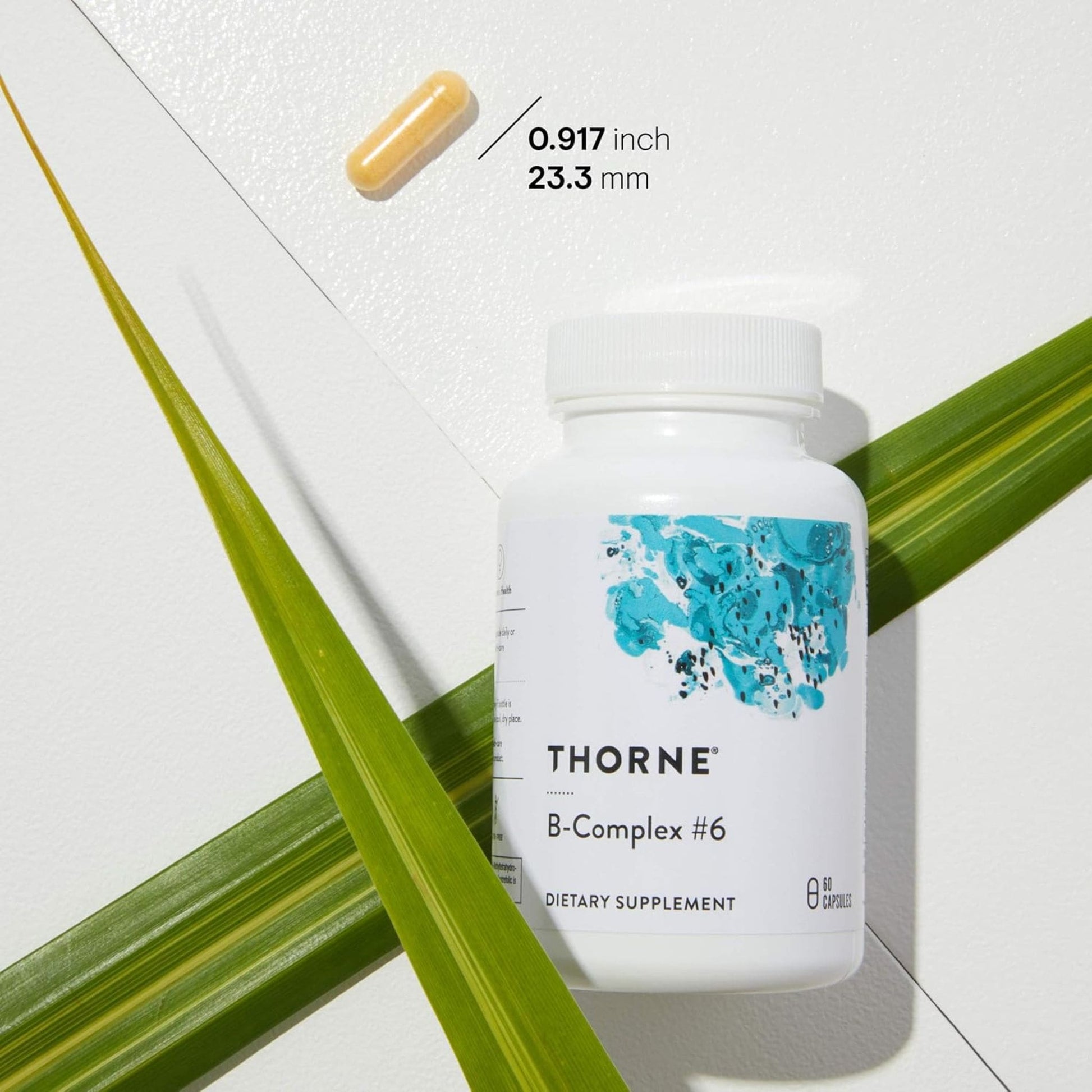 60 Capsules | THORNE B - Complex #6 // Capsule Size