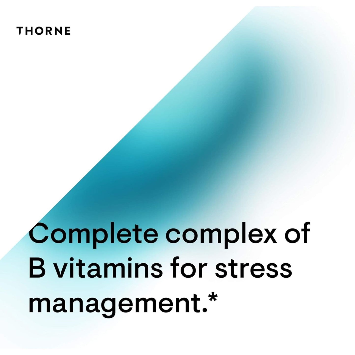 60 Capsules | Thorne Stress B-Complex // Infographic