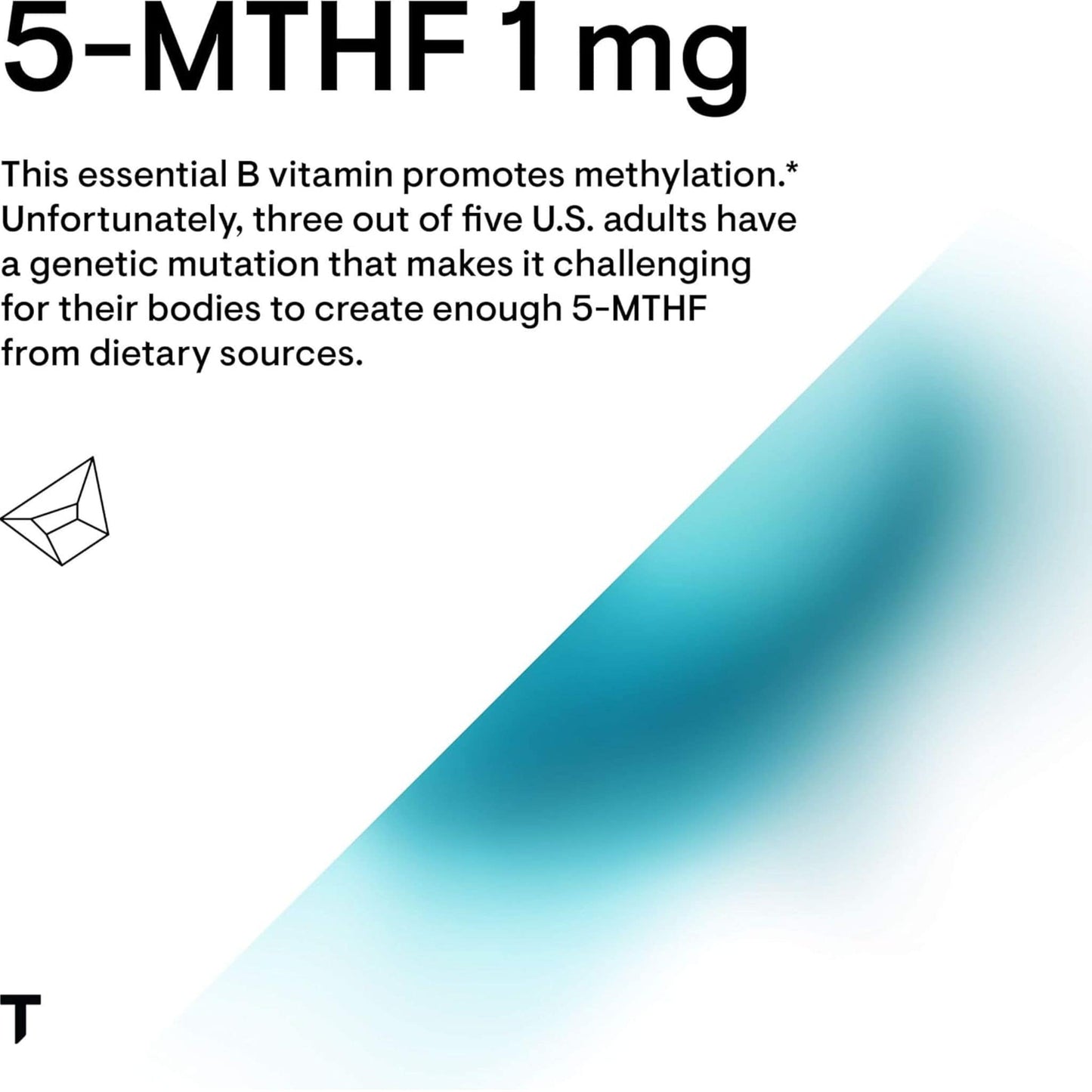 60 Capsules | Thorne 5-MTHF 1mg // Infographic