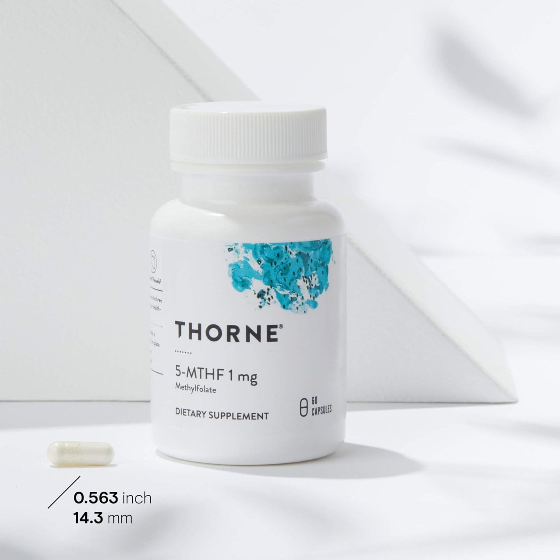 60 Capsules | Thorne 5-MTHF 1mg // Capsule Size