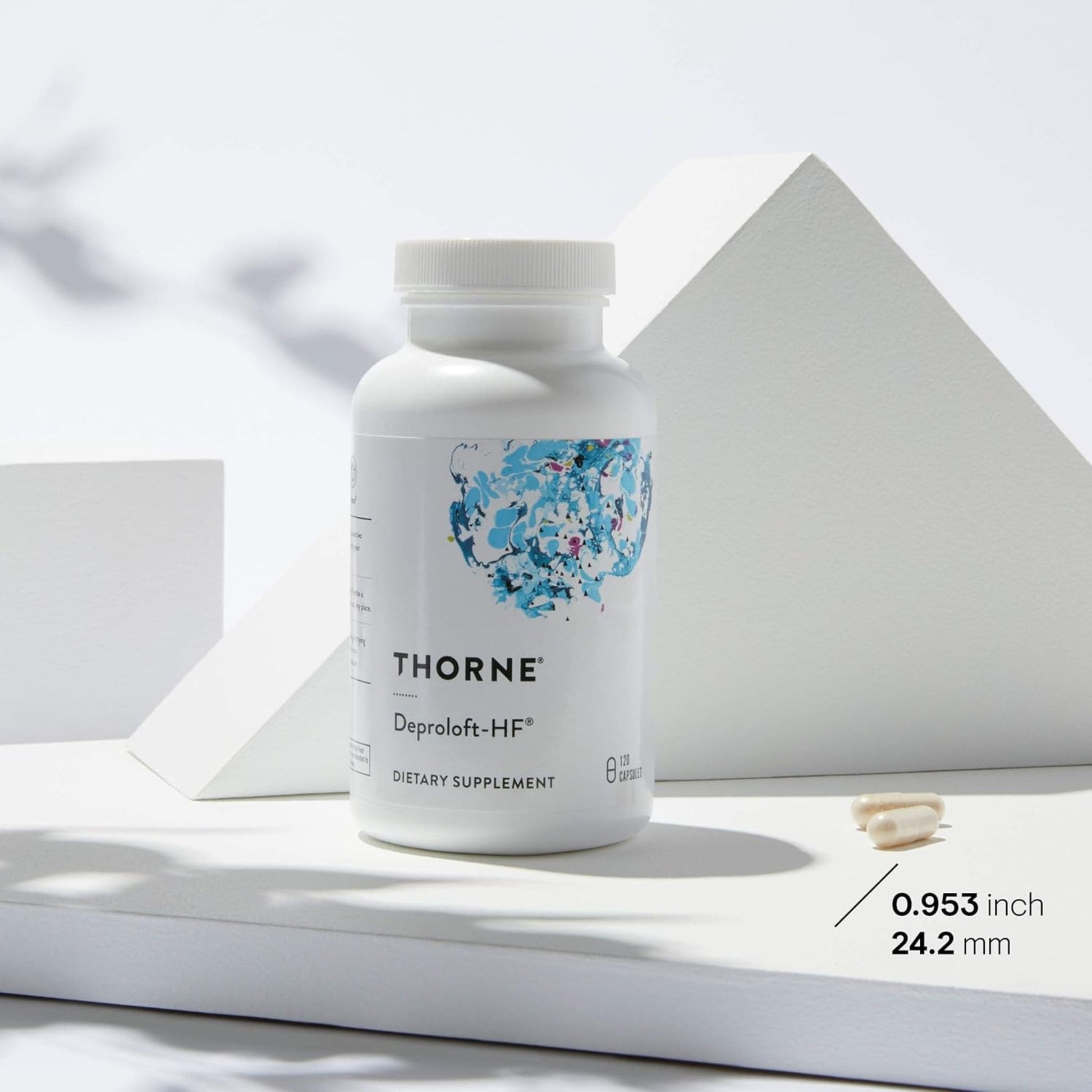 120 Capsules | THORNE Mood Plus // Capsule Size