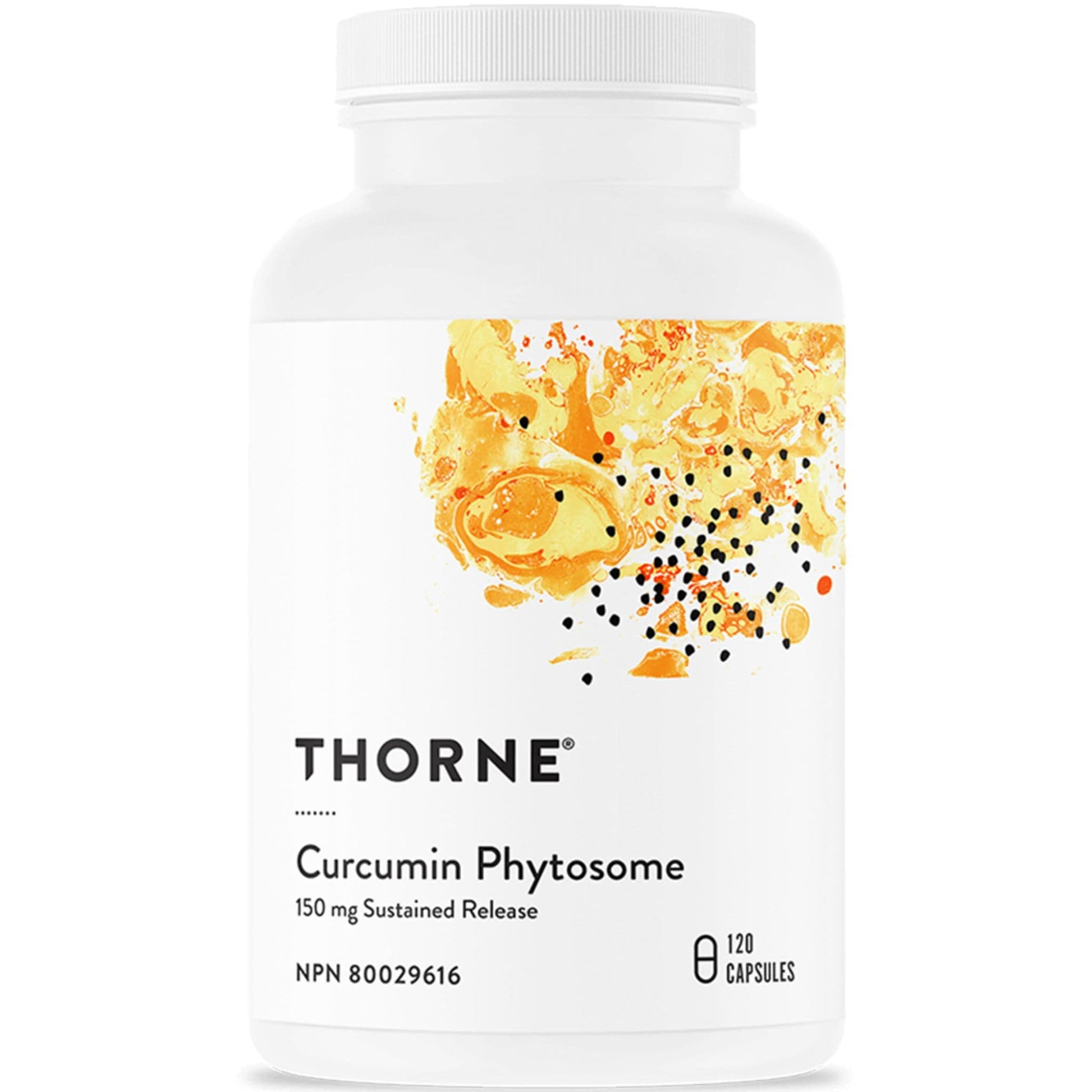 120 Capsules | Thorne Curcumin Phytosome 150 mg Sustained Release Bottle