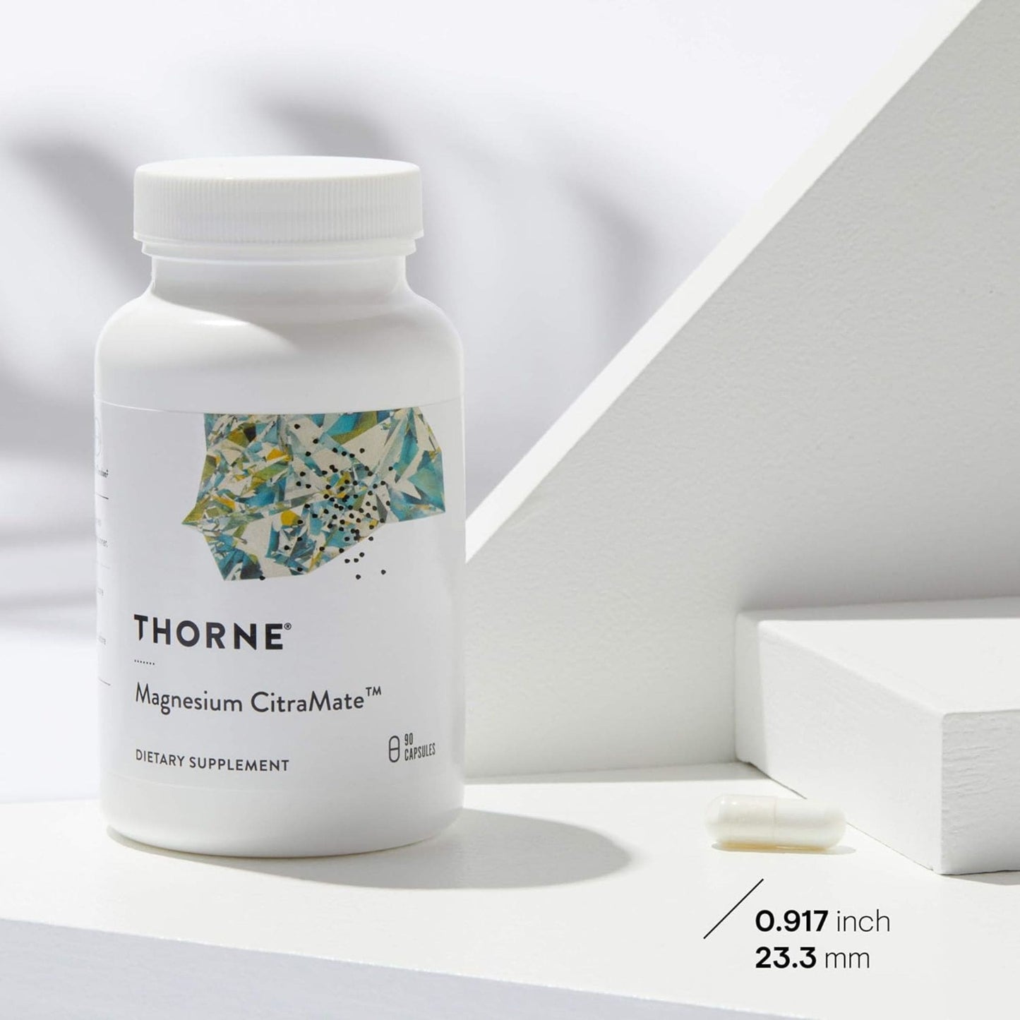 90 Capsules | Thorne Magnesium CitraMate // Size