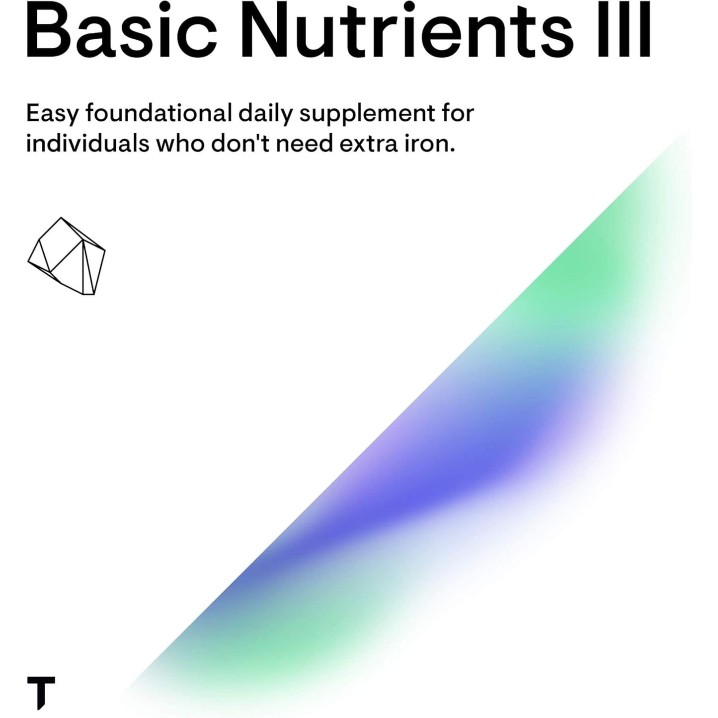 180 Capsules | Thorne Essential Nutrients 50+ // Infographic