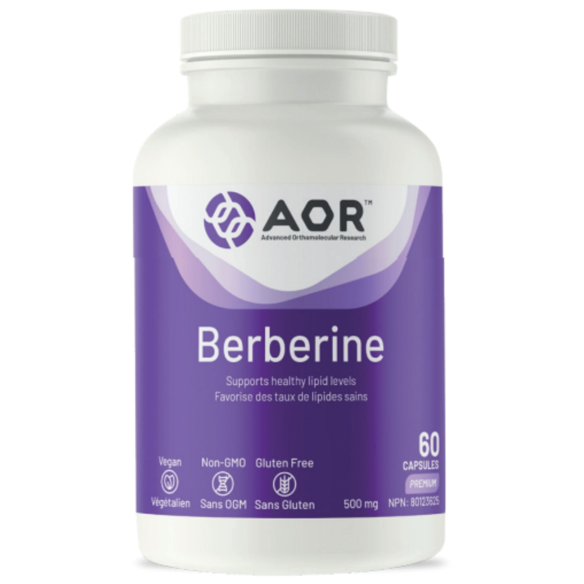 AOR Berberine 500mg 60 Capsules