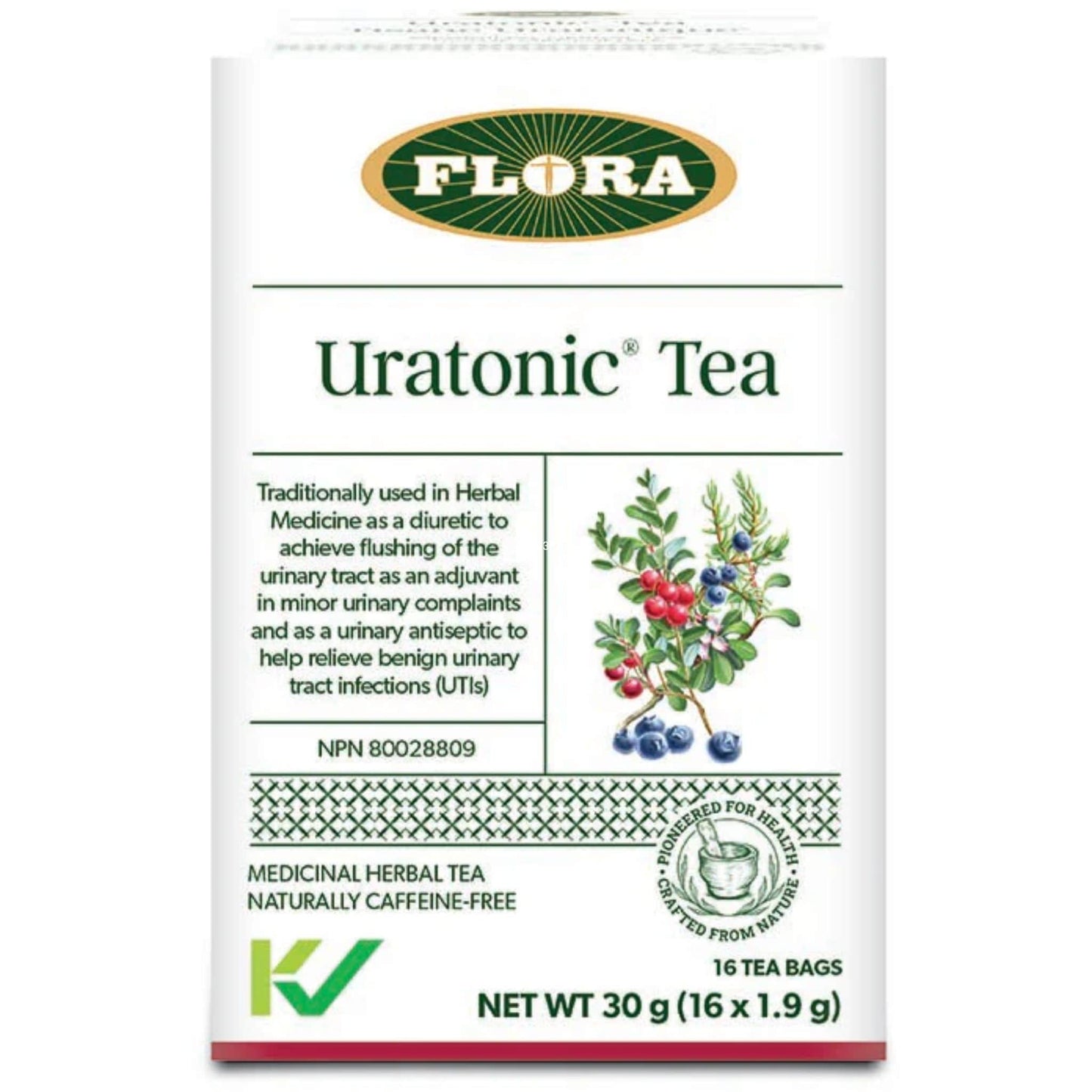 Flora Uratonic Tea (Helps Relieve Urinary Tract Infections), 16 Tea Bags