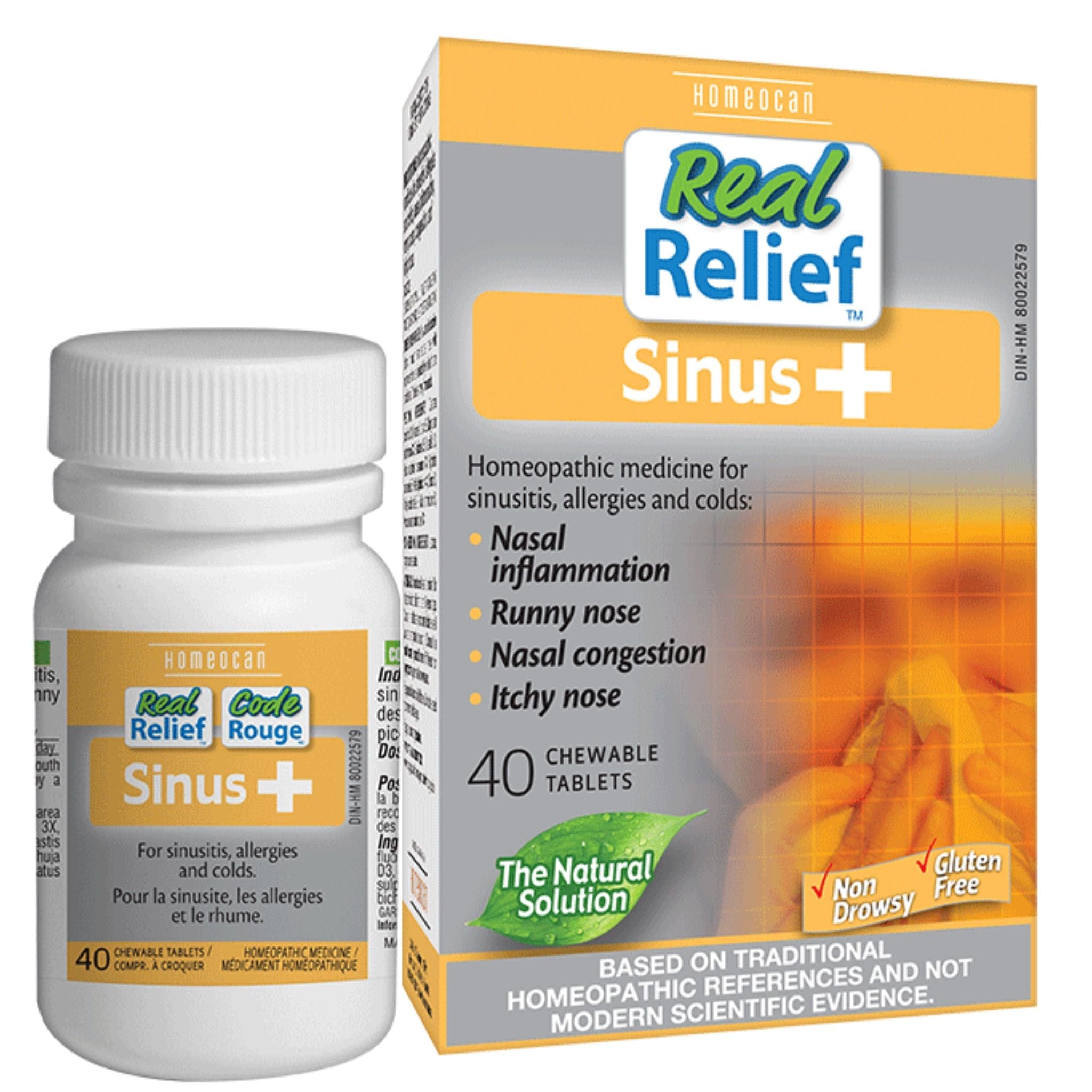 Homeocan Real Relief Sinus Plus, 40 Chewable Tablets – Vitamart.ca