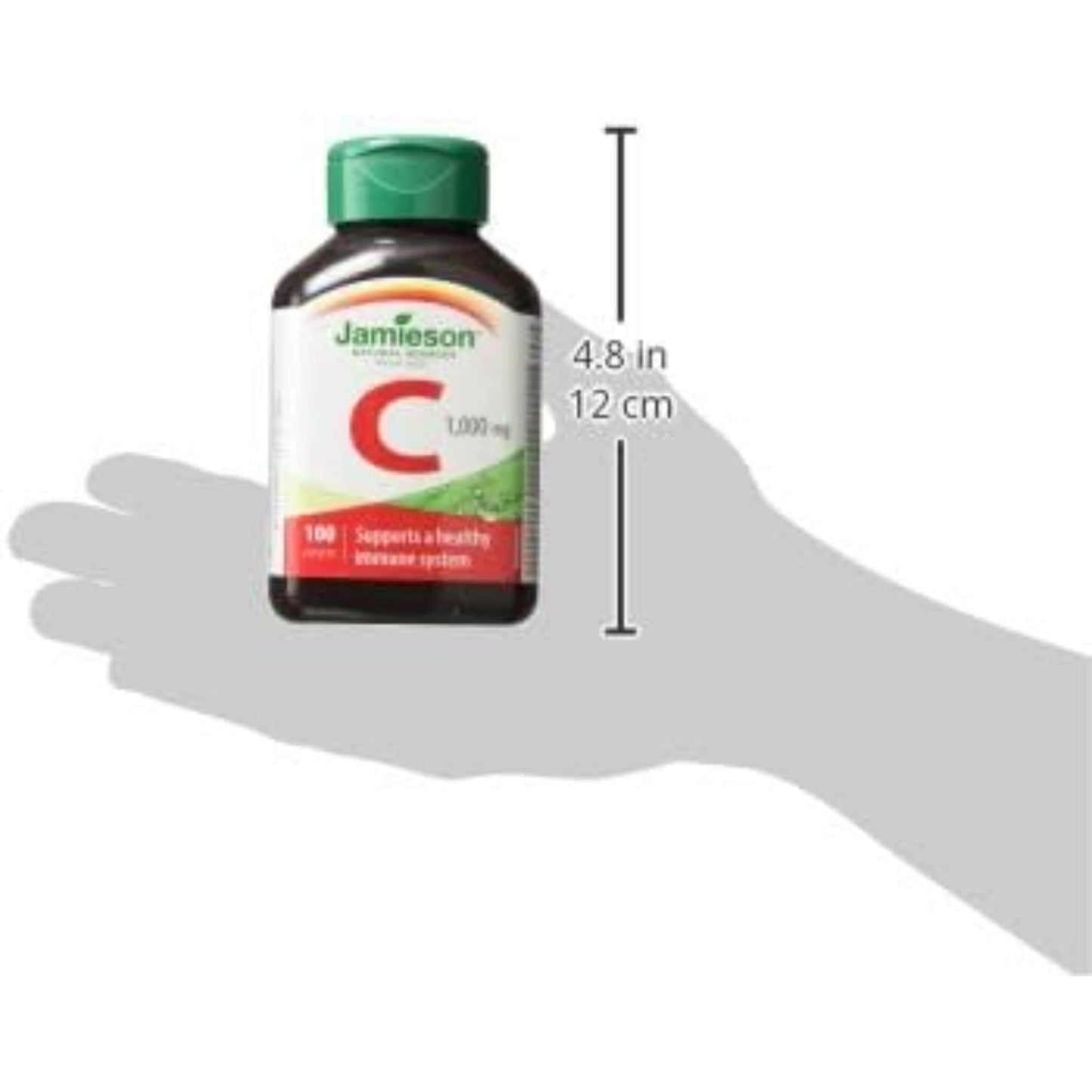 100 Caplets | Jamieson Vitamin C 1,000mg // Bottle Size