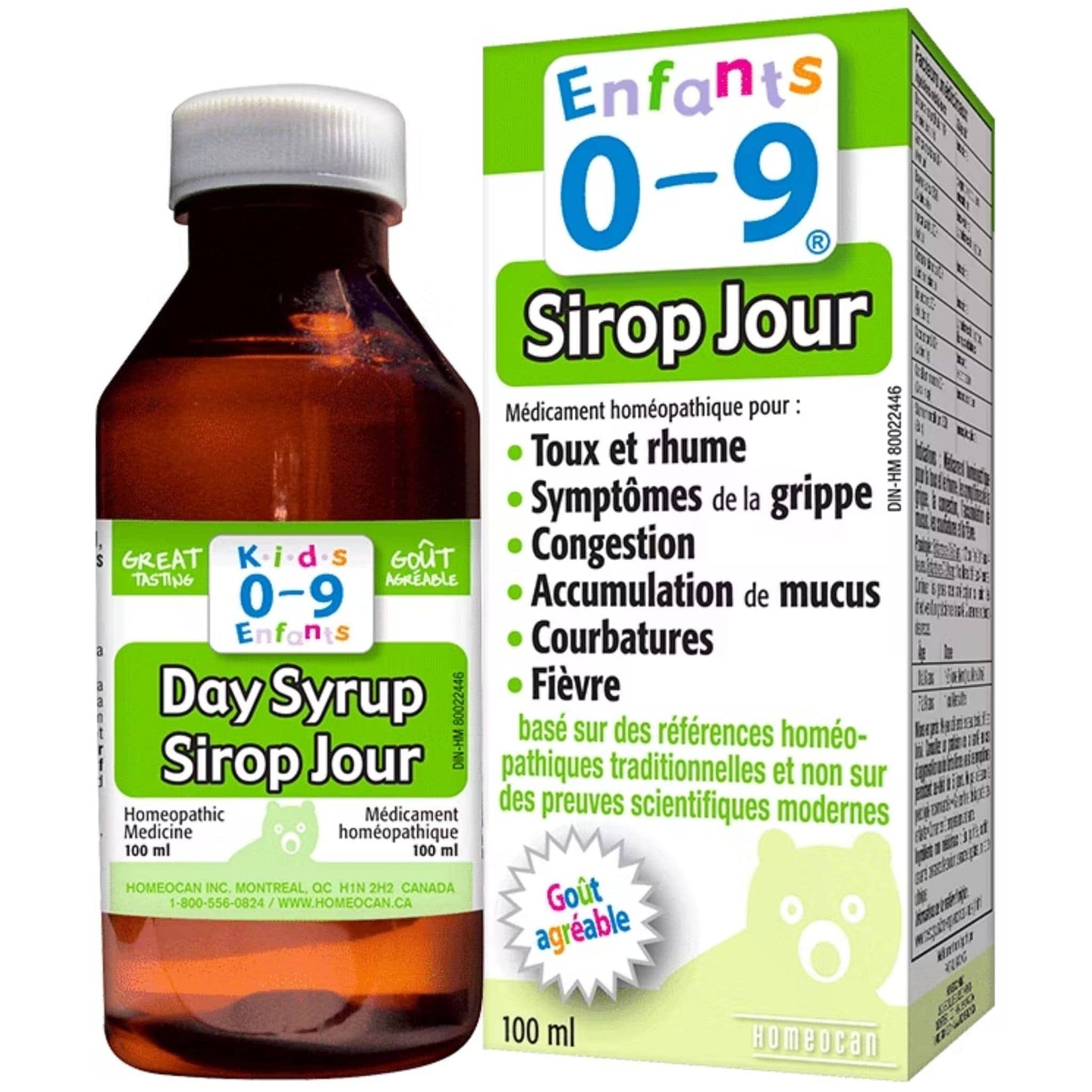 100ml | Kids 0-9 Day Syrup // French Packaging