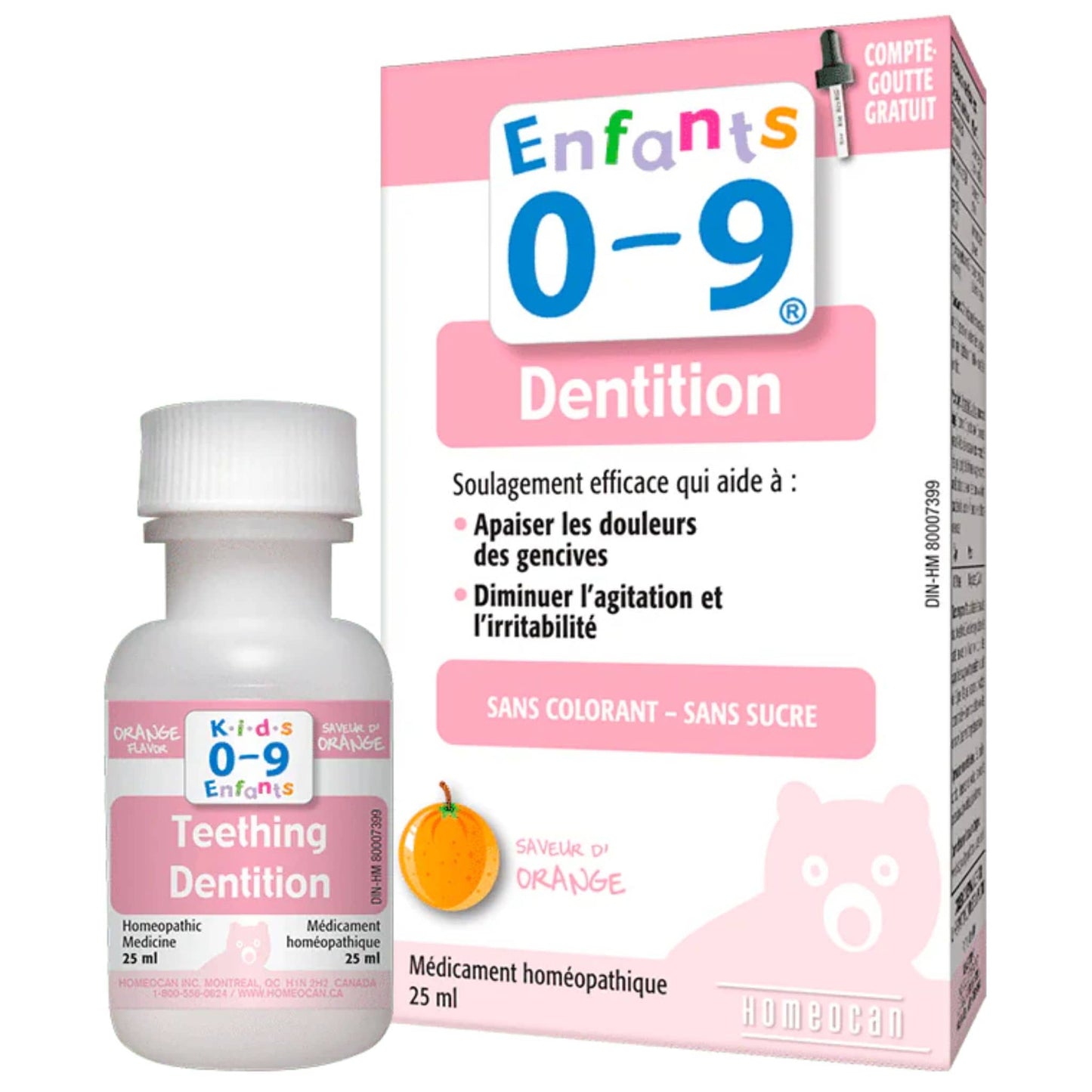 Orange 25ml | Kids 0-9 Teething Homeopathic Medicine // French Packaging