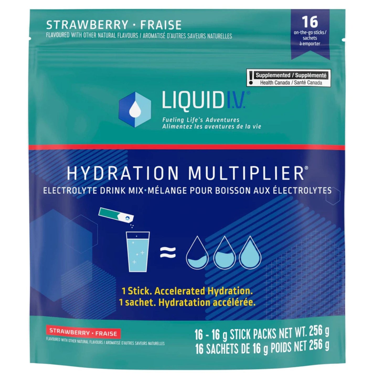 16 Pack Strawberry | Liquid IV Hydration Multiplier 