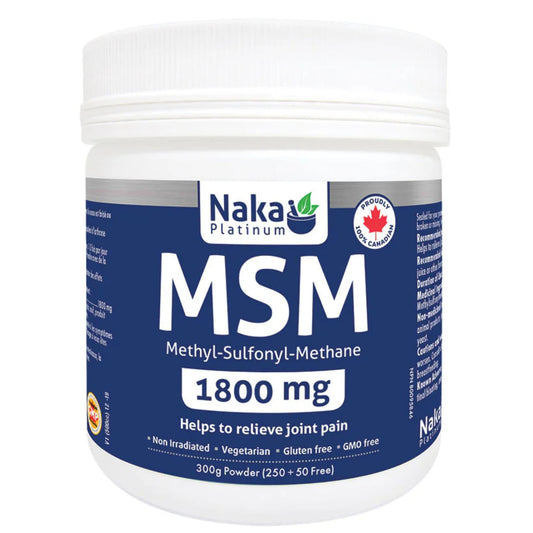 Naka Platinum MSM 1800mg Powder, Joint Health Support, 300g
