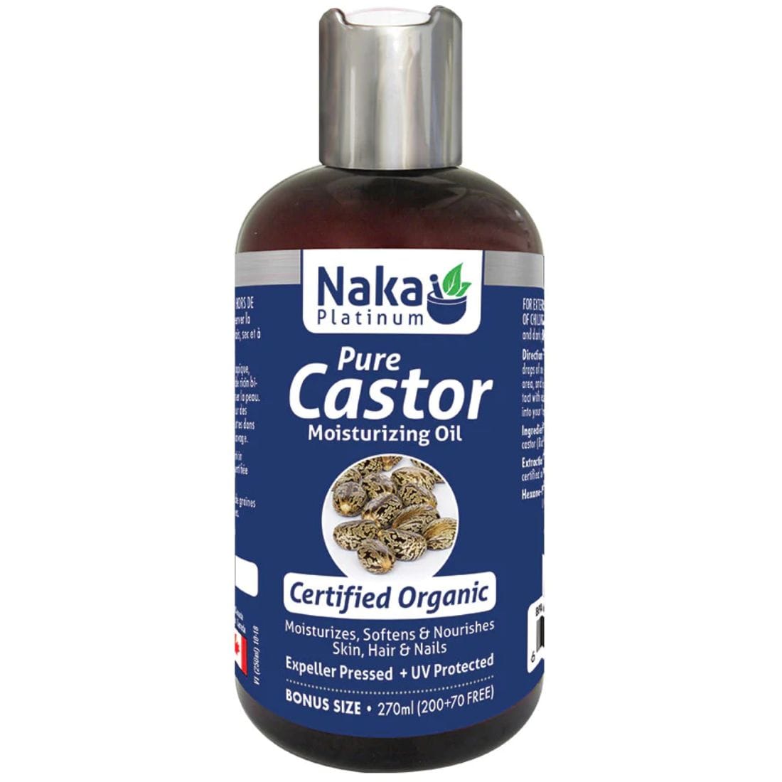 Naka Platinum Organic Castor Oil Moisturizing Oil Hexane Free 100 Pure