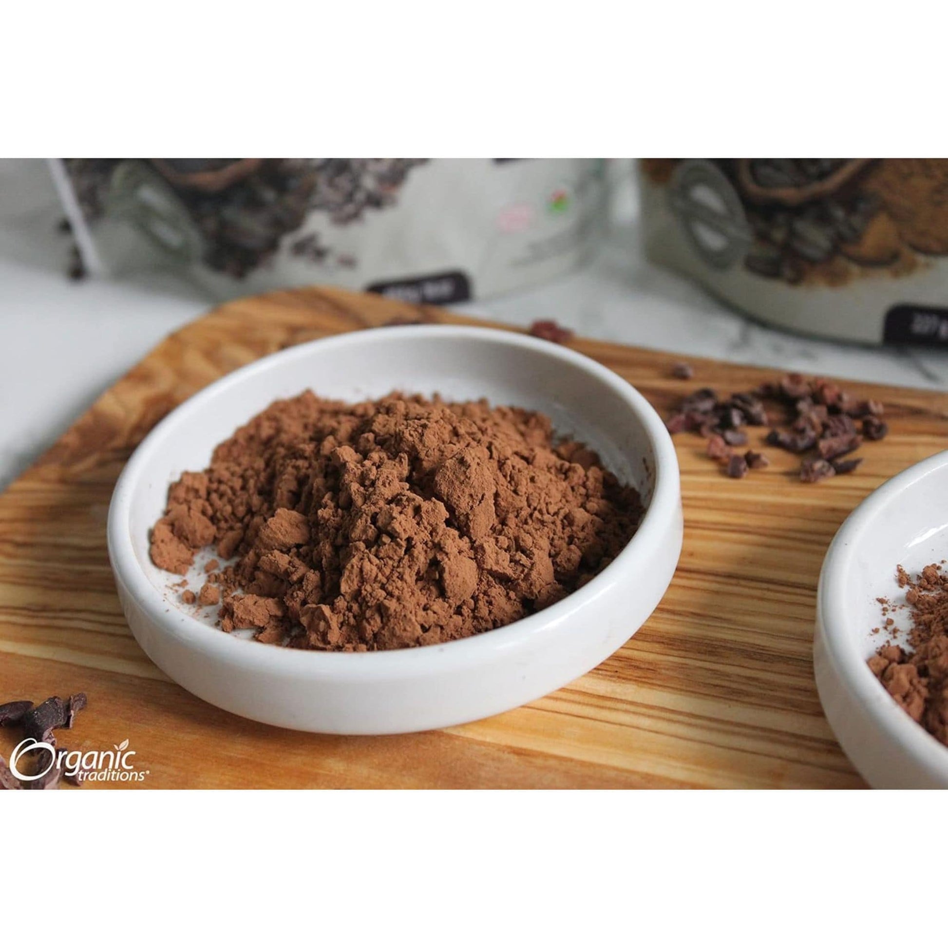 454g | Organic Traditions Cacao Powder 16oz // Infographic