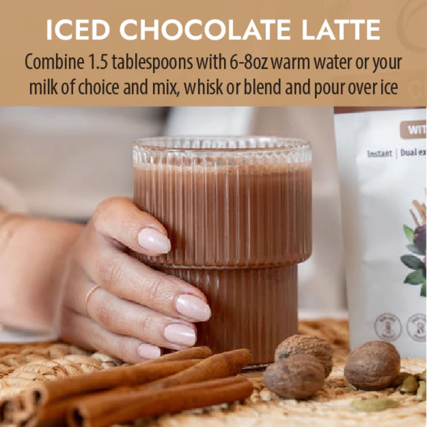 150g | Organic Traditions Chocolate Latte 5.3 oz // Cold Mix