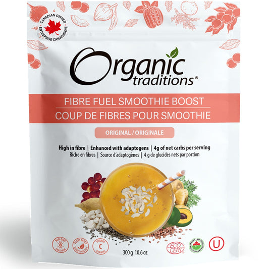 300g | Organic Traditions Fibre Fuel Smoothie Boost 10.6oz