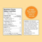 150g | Organic Traditions Turmeric Latte With Saffron And Probiotics 5.3oz // Nutrition Facts