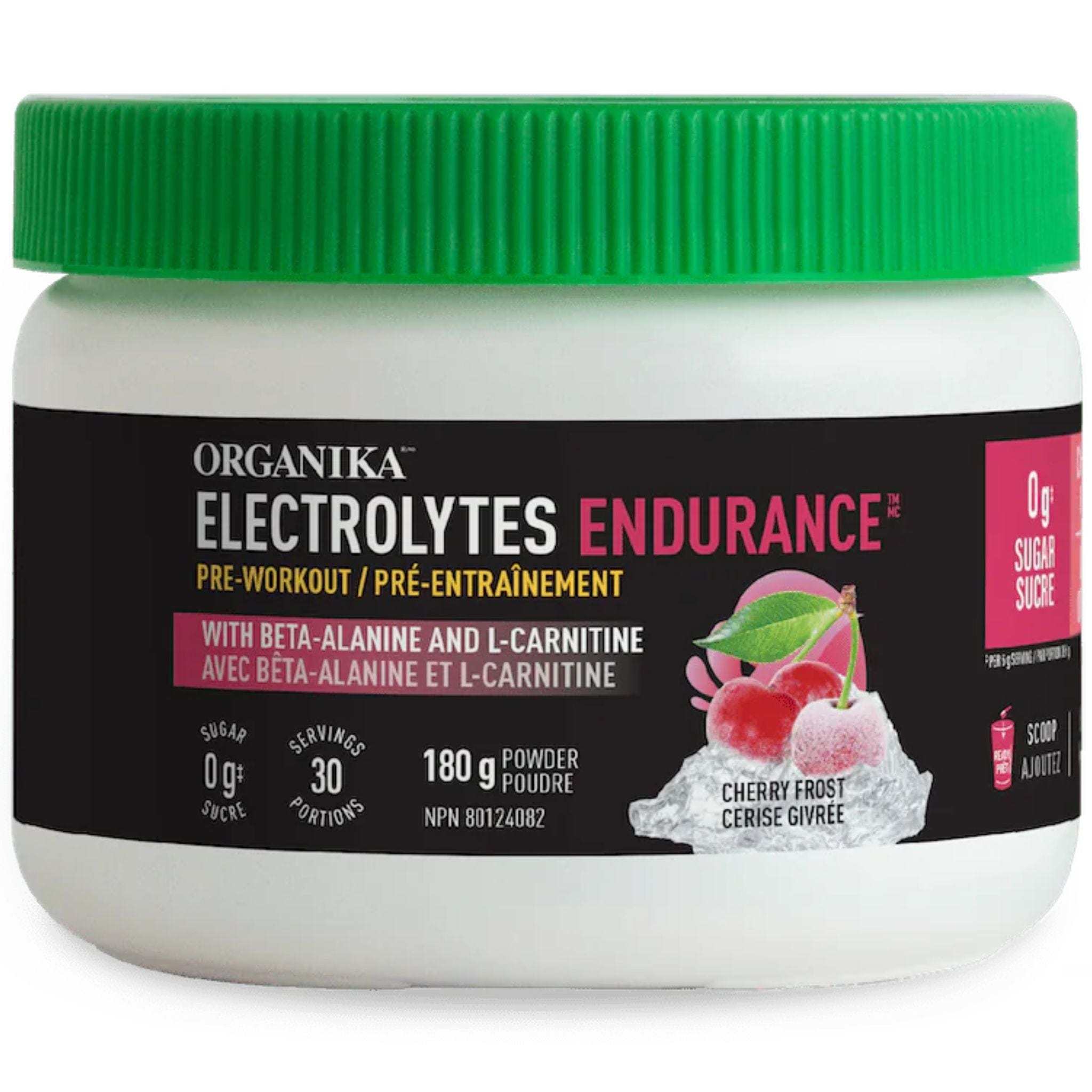 Organika Electrolytes Endurance Sugar Free Pre Workout With Beta Alanine and Carnitine 180g