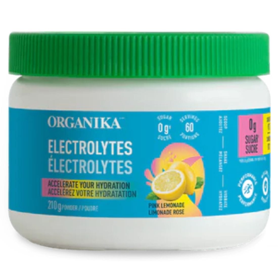 Organika Electrolyte Powder Sugar Free Electrolytes Hydration Powder