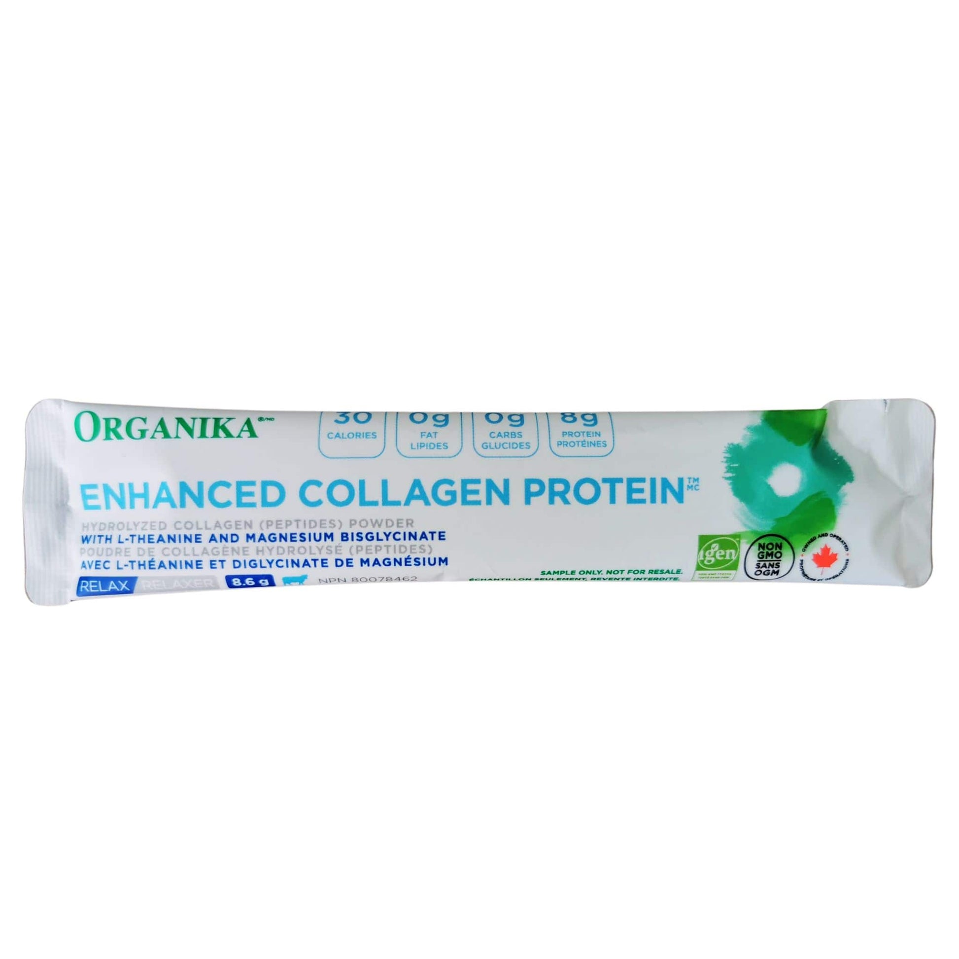 Organika Enhanced Collagen Protein Relax Sample Packet