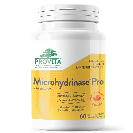 60 Vegetable Capsules | Provita Microhydrinase Pro