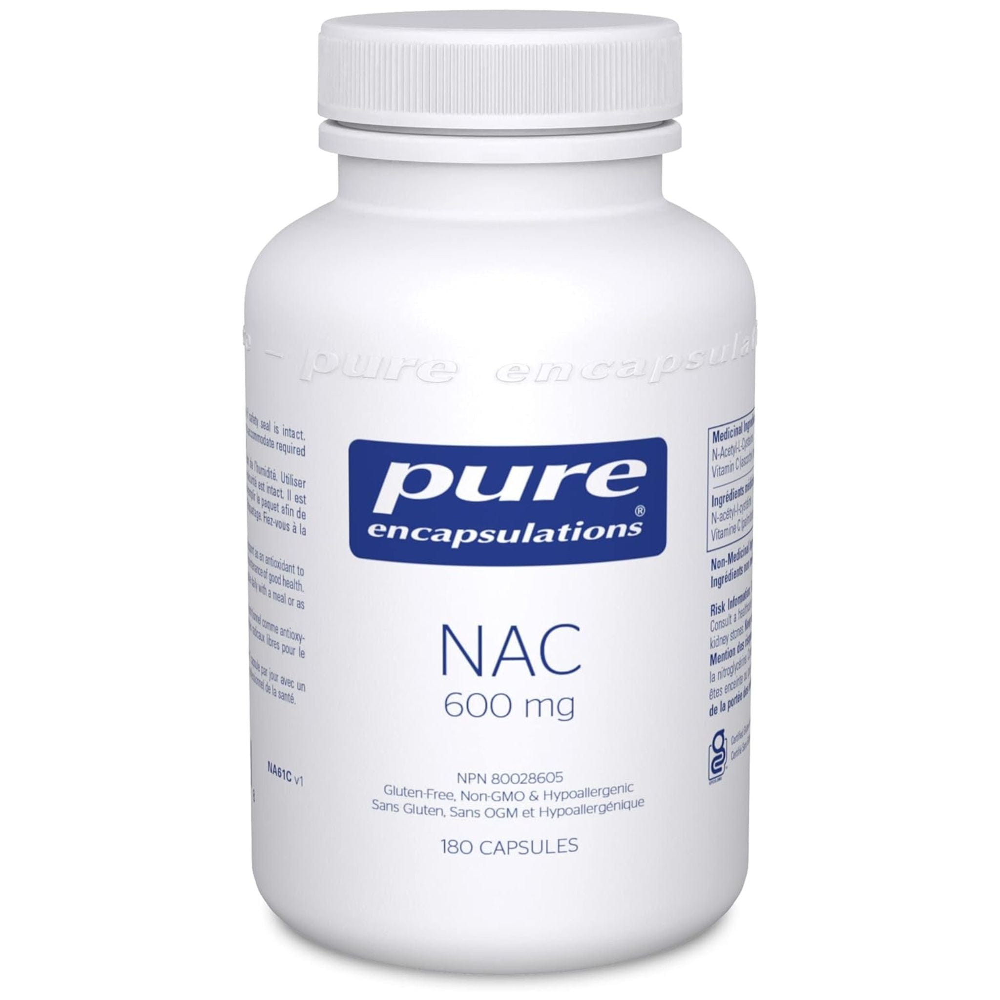 Pure Encapsulations NAC n acetyl l cysteine 600mg