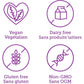 738g | Webber Naturals All-In-One Vegan Shake // Infographic