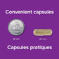 150 Capsules | Webber Naturals Gentle Iron Ferrous Bisglycinate Capsule Size comparison