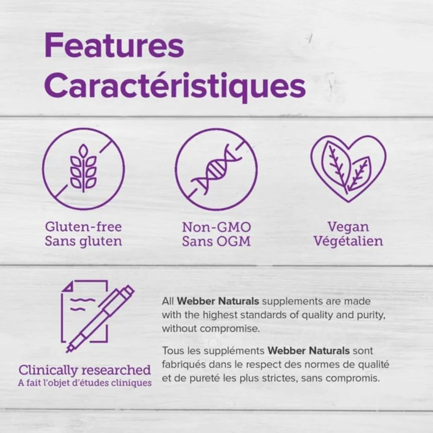 160 Tablets | Webber Naturals MSM Methylsulfonylmethane 1000mg // Features