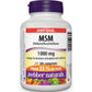 160 Tablets | Webber Naturals MSM Methylsulfonylmethane 1000mg // French Bottle