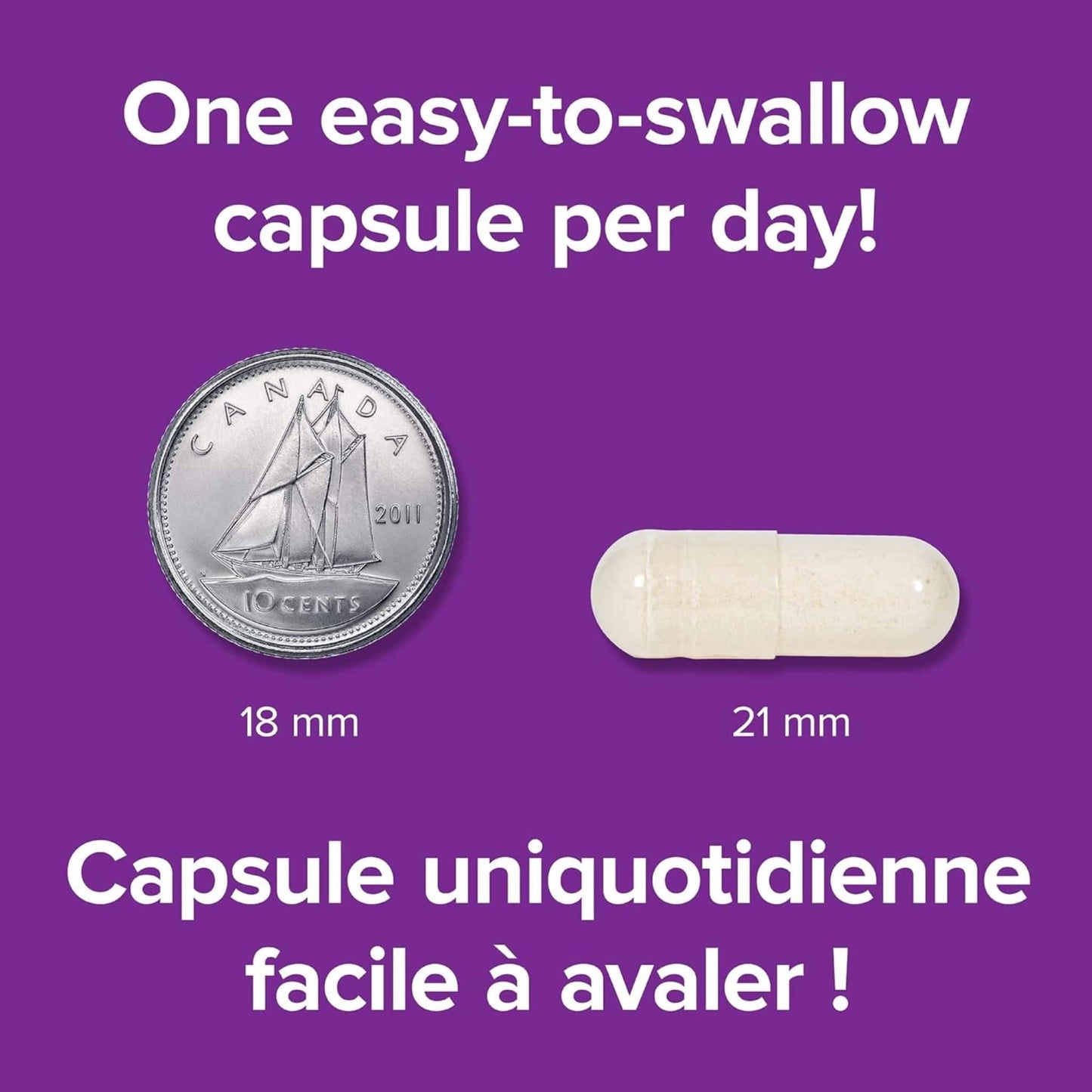 90 Vegetable Capsules | Webber Naturals Super NEM // capsule size