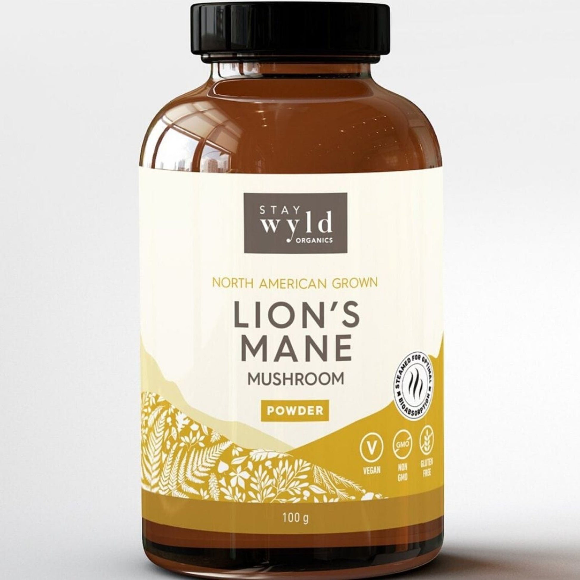 100g | Stay Wyld Organics Lion's Mane Mushroom Powder