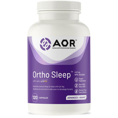 AOR Ortho-Sleep 443mg, Advanced Sleep Aid, Promotes relaxation and reduces anxiety, Restores restful sleep patterns, CLEARANCE PRICING