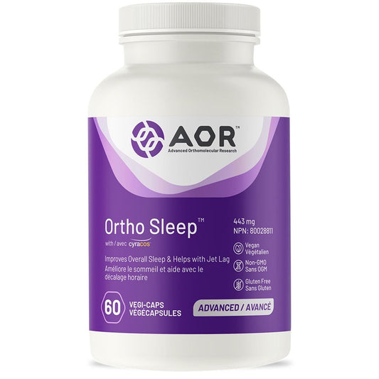 AOR Ortho-Sleep 443mg, Advanced Sleep Aid, Promotes relaxation and reduces anxiety, Restores restful sleep patterns, CLEARANCE PRICING