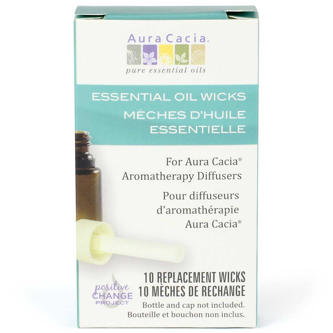 Aura Cacia Essential Oil Replacement Wicks, 10 pack