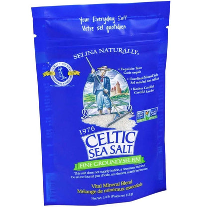 Celtic Sea Salt Fine Ground Unrefined Mineral Salt, Non-GMO