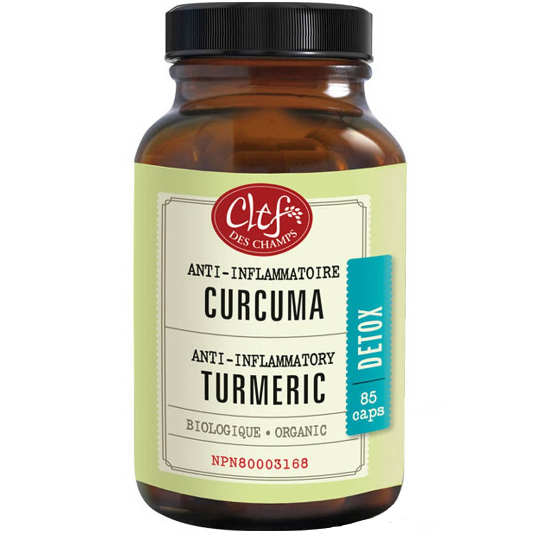 Clef des Champs Turmeric Capsules Organic, 85 Capsules – Vitamart.ca