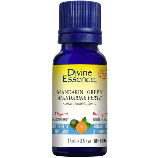 Divine Essence Mandarin - Green Essential Oil (Organic), 15ml