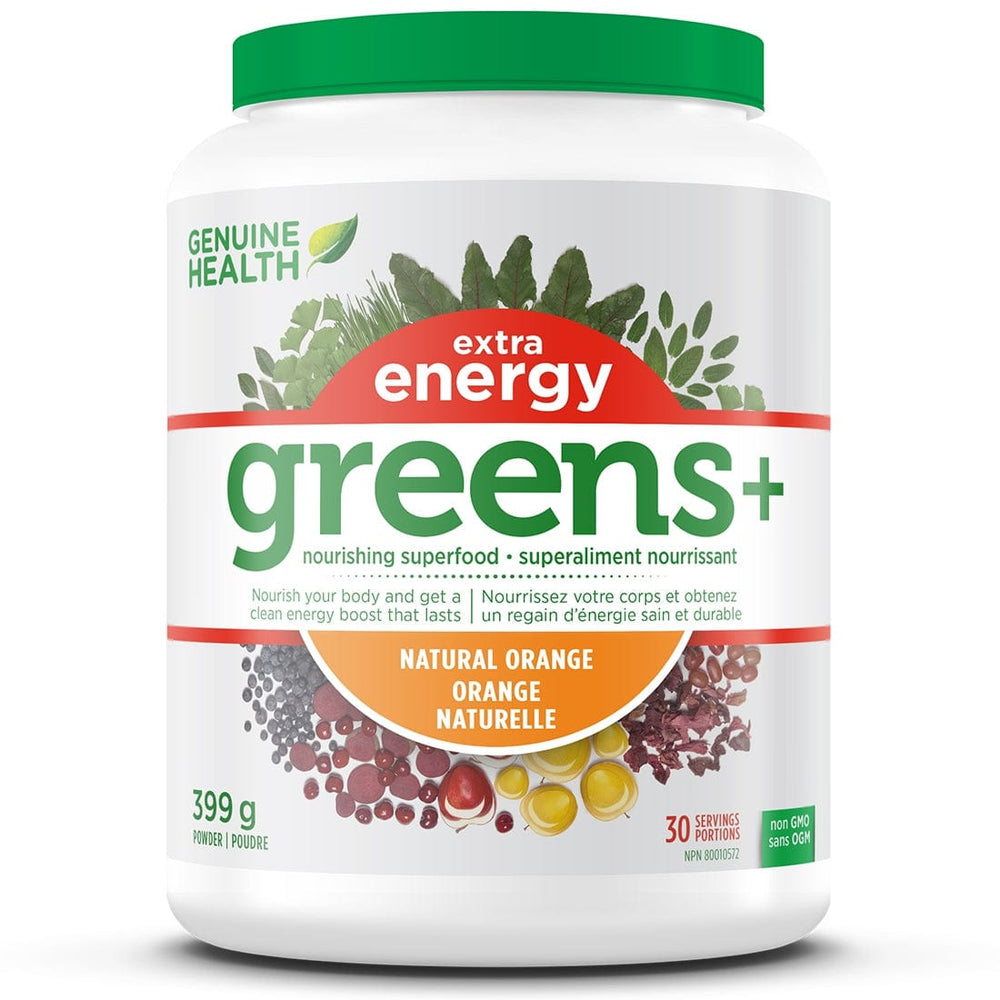 Genuine Health Greens+ Extra Energy Greens Powder