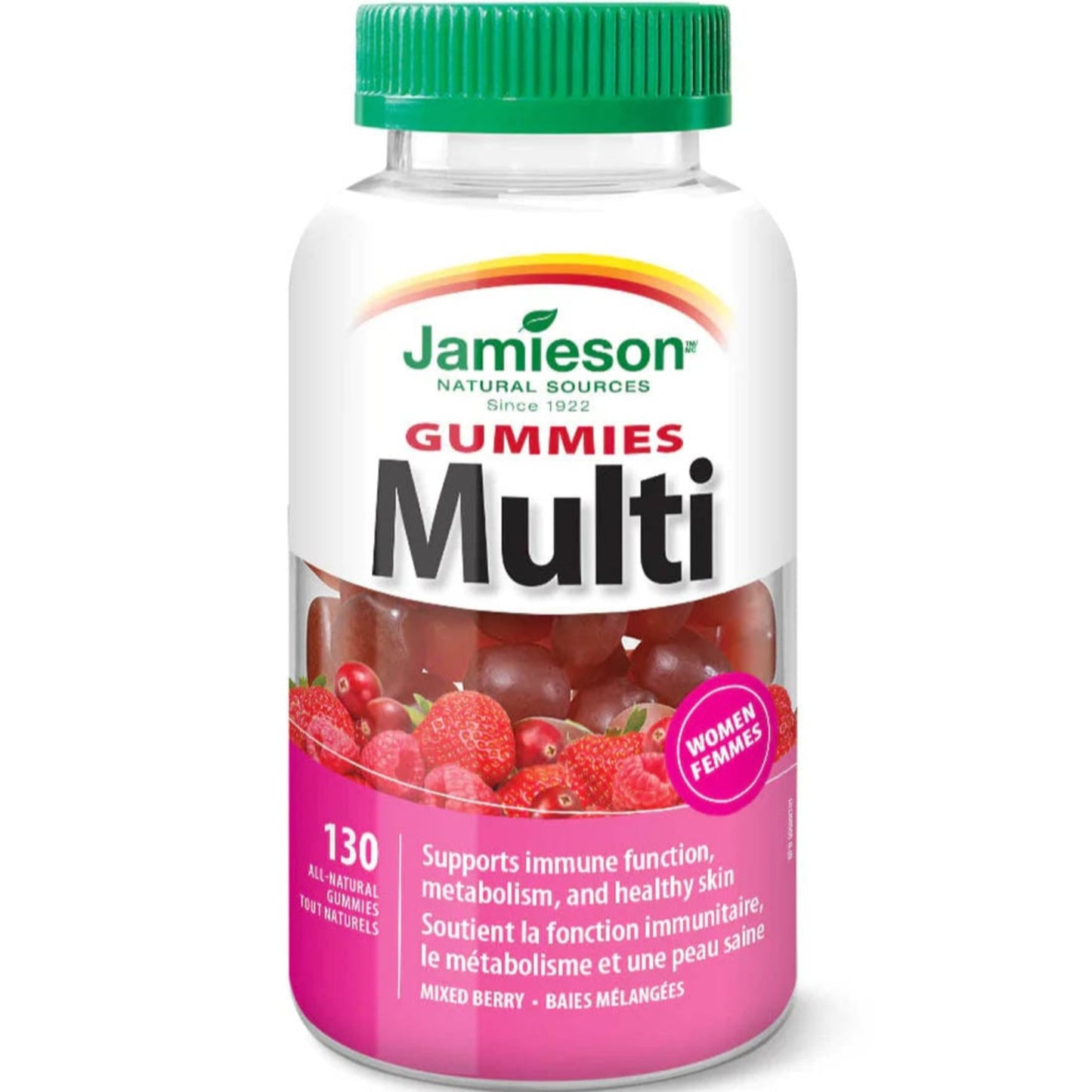 Mixed Berry, 130 Gummies | Jamieson Gummies Multi for Women // mixed berry flavour