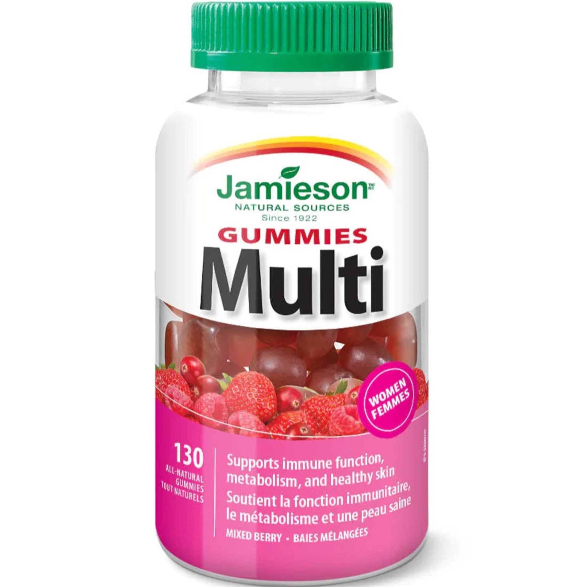 Mixed Berry, 130 Gummies | Jamieson Gummies Multi for Women // mixed berry flavour