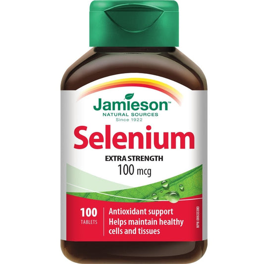 Jamieson Selenium 100mcg, 100 Tablets, 50% Off Expiry: Nov 2024, Final Sale