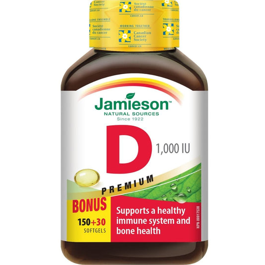 Jamieson Vitamin D3 1000IU Softgels