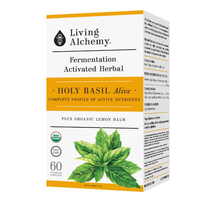 Living Alchemy Holy Basil Alive 133.3mg Whole Food Holy Basil 60